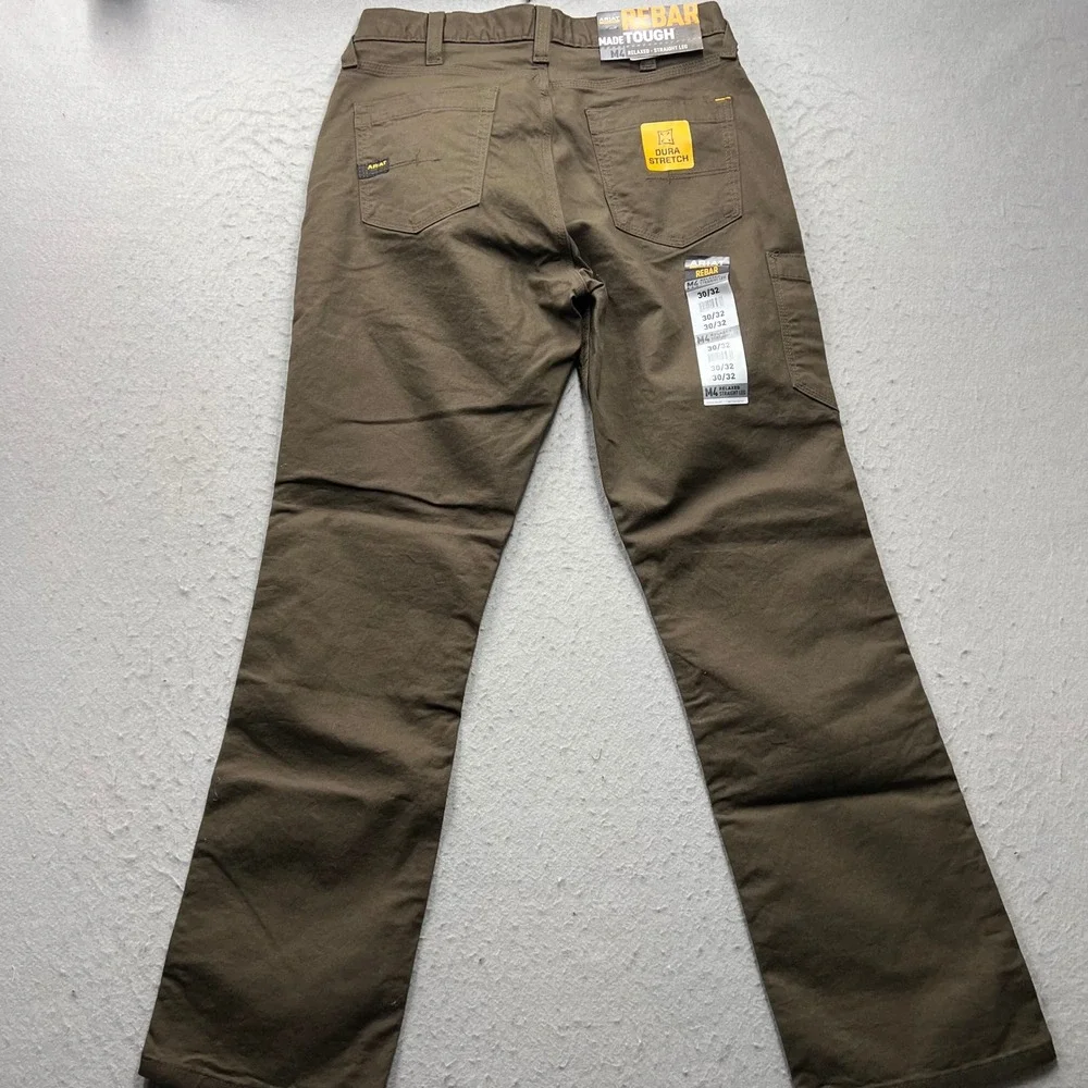 Ariat Rebar M4 Relaxed Straight Leg Work Pants Brown DuraStretch 30x32 NEW 2363